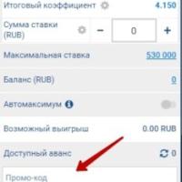 Поле для ввода кода